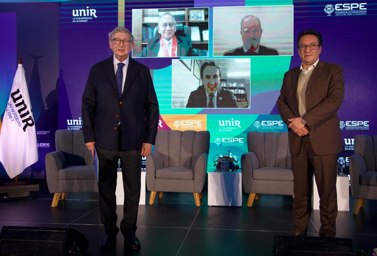 <a href="/rosaliaarteaga/">Rosalía Arteaga</a> <a href="/UNIRuniversidad/">Universidad Internacional de La Rioja (UNIR)</a> <a href="/PabloBeltran_A/">Pablo Beltrán Ayala</a> <a href="/ces_ec/">CES</a> <a href="/ESPEU/">ESPE</a> <a href="/HerreraGomez66/">Manuel Herrera Gomez</a> 👥MESA REDONDA 1:
Tema: La Inteligencia Artificial en el escenario docente.

Ponentes:
🔹 Econ. Héctor Santiago López, Ph.D., vicerrector académico de la Universidad Técnica de Ambato, #Ecuador.
🔹 Dr. César Augusto Cardoso, vicerrector académico de la Universidad Nacional Pedro