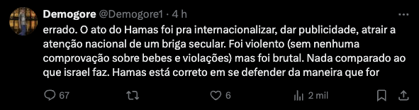 Meu apoio à liberdade de expressão é virtualmente irrestrito. Minha única exceção é para ameaça de morte (ou incentivo ao genocídio, como é esse caso aqui)...