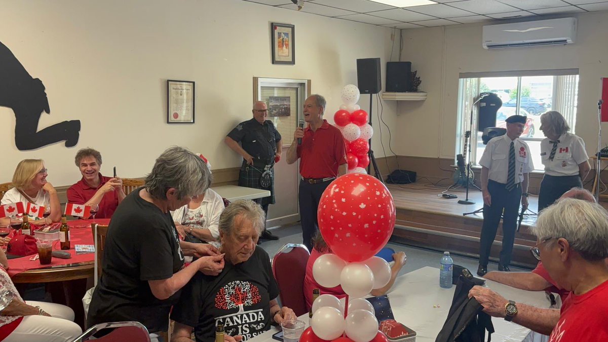 PBethlenfalvy's tweet image. Wonderful to stop by the #Pickering Royal Canadian Legion celebrating Canada Day with sunshine, BBQ, and good company.
Proud to share this day with our community!
#CanadaDay
