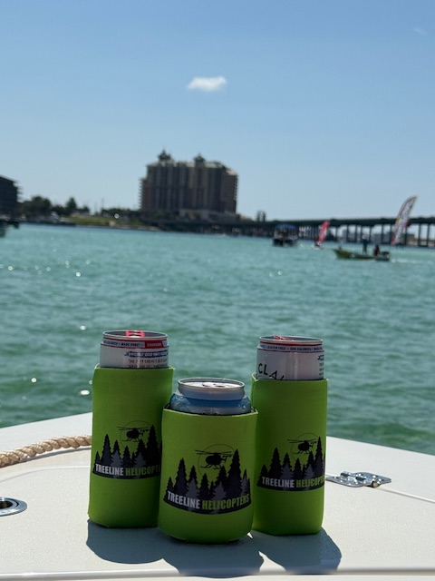 TreelineHeli's tweet photo. ☀️Cold drinks. Hot views. Epic vibes. Keep your drinks chill and your adventures cooler with our Treeline Helicopters koozies! 🥶🚁🌲Limited stock—grab yours now and rep the skies in style! Visit our website to order! #TreelineHelicopters #KoozieSeason #AdventureReady #BoatLife https://t.co/bY82womJP3