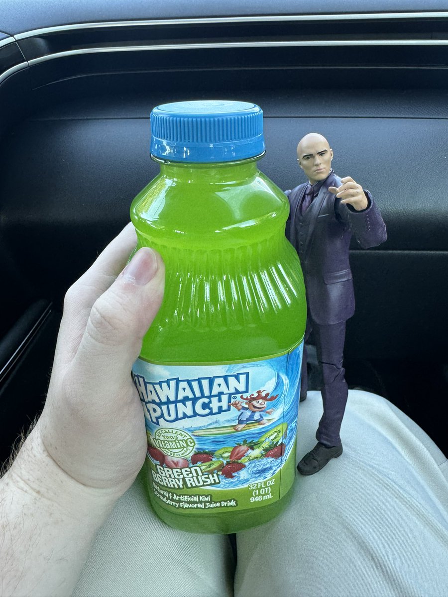 Not seriously, it’s okay Superman. Take a sip.