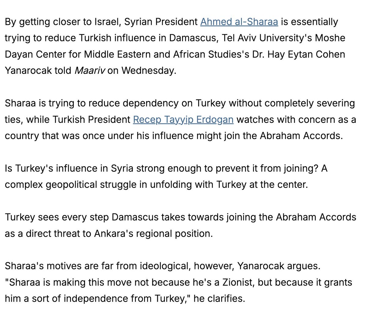 Winter Intel (@wntrintel) on Twitter photo Interesting takes from <a href="/hayeytan/">Hay Eytan Cohen Yanarocak - חי איתן כהן ינרוג׳ק</a> on budding Syrian-Israel relations. Interesting takes from <a href="/hayeytan/">Hay Eytan Cohen Yanarocak - חי איתן כהן ינרוג׳ק</a> on budding Syrian-Israel relations.