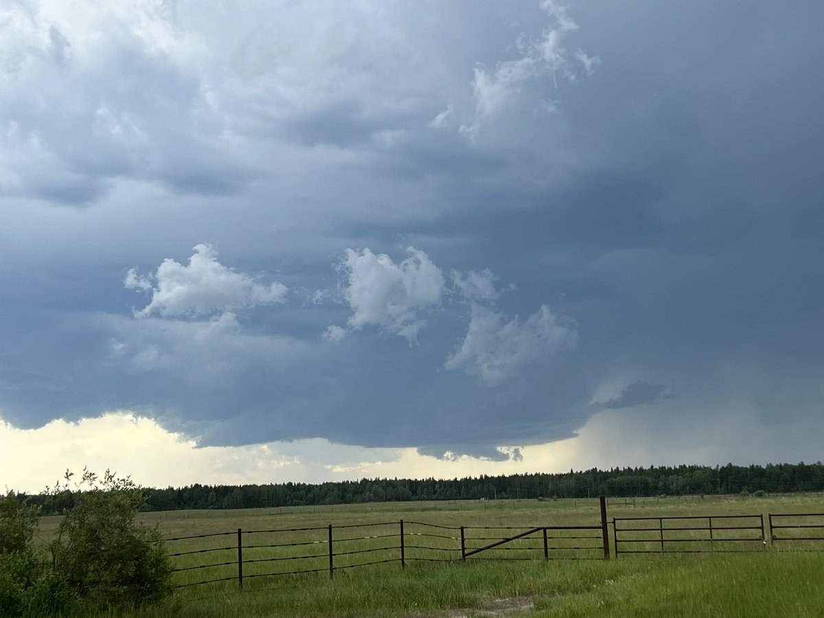 YounkShack's tweet image. Wall cloud developing on storm NW of Lodgepole, AB at 4:44pm. Storm moving NE. #abstorm #abwx