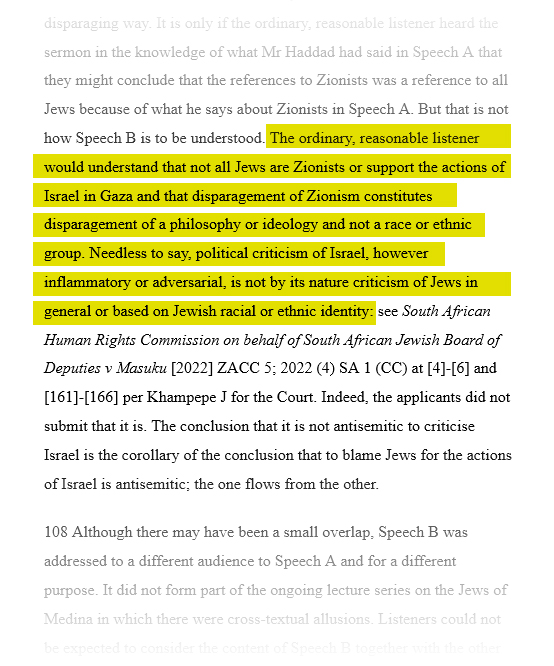 wikileaks's tweet image. Precedent-setting ruling on criticism of Israel in the Federal Court of Australia: “...political criticism of Israel, however inflammatory or adversarial, is not by its nature criticism of Jews in general or based on Jewish racial or ethnic identity.”
Source: Federal Court of…