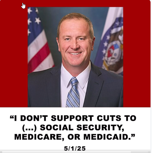 Kaypo23's tweet photo. @SenEricSchmitt Were you lying then or are you lying now?  Either way you are killing Missourians, but maybe that's your plan. https://t.co/09ZMMdorOk