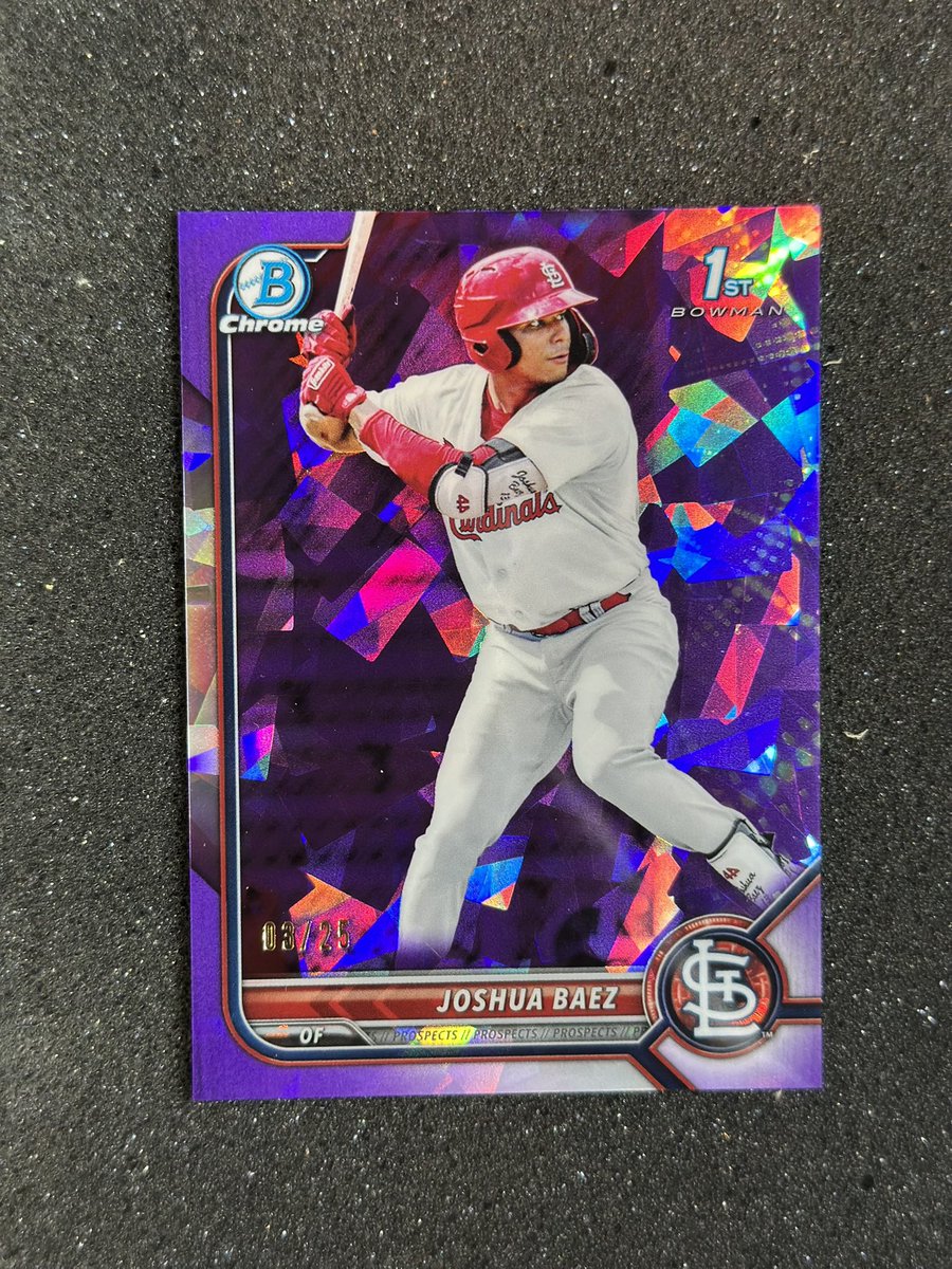 WHuff0626's tweet image. Joshua Baez 2022 Bowman - FS
Prices:
Aqua Sapphire /55 - $25
Orange Sapphire /50 - $30
Purple Sapphire /25 - $40
Base Auto - $25
Shipping: Add $5 BMWT