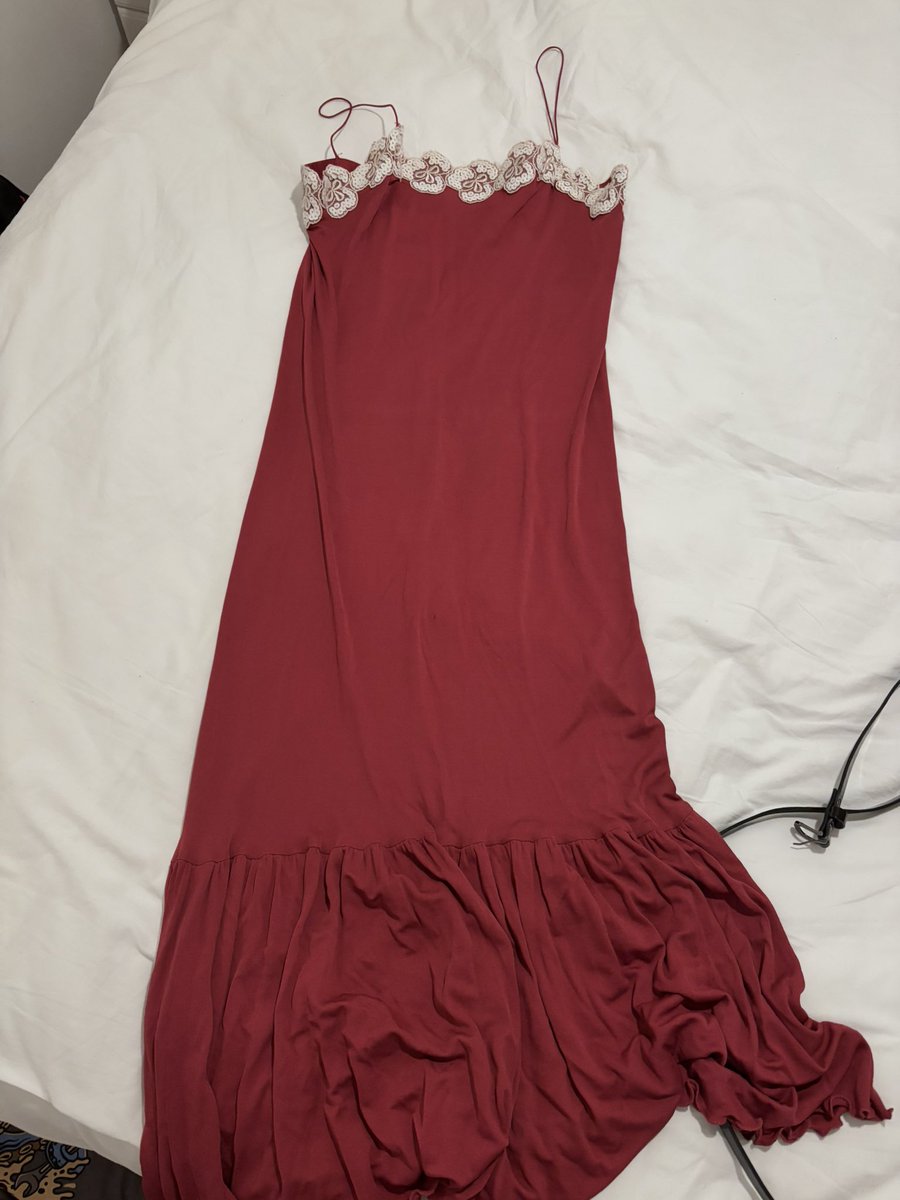Michellecarp86's tweet photo. Can anyone tell me the age of these vintage dresses please . The red one says ‘dieter ‘ made in London black one had no brand but label definately earlier than 90s #vintage #vintageclothing #dieter #retro #fashion #vintagefashion #vintageclothes ¥#vintagedress https://t.co/JvZttd532s