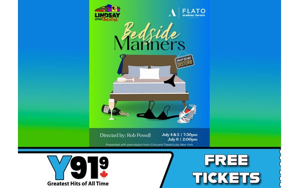 Keep listening this week for your chance to score a pair of tickets to see Bedside Manners @ Flato!

➡️ y919.fm/index.php/free…