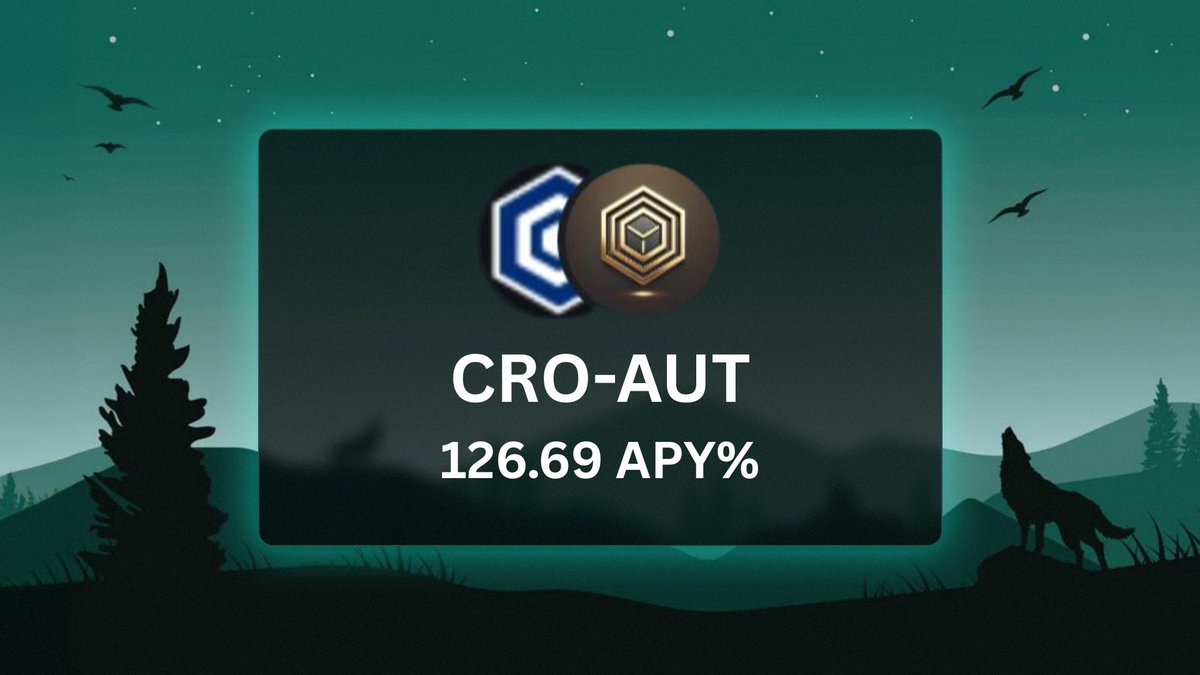 Vault of the day:

$CRO - $AUT 🔥

APY: 126.69% 🧠

TVL: $5,762+ 👀

ENDS: 23rd September 🗓️

Farm smarter on CompoundR 🧑‍🌾