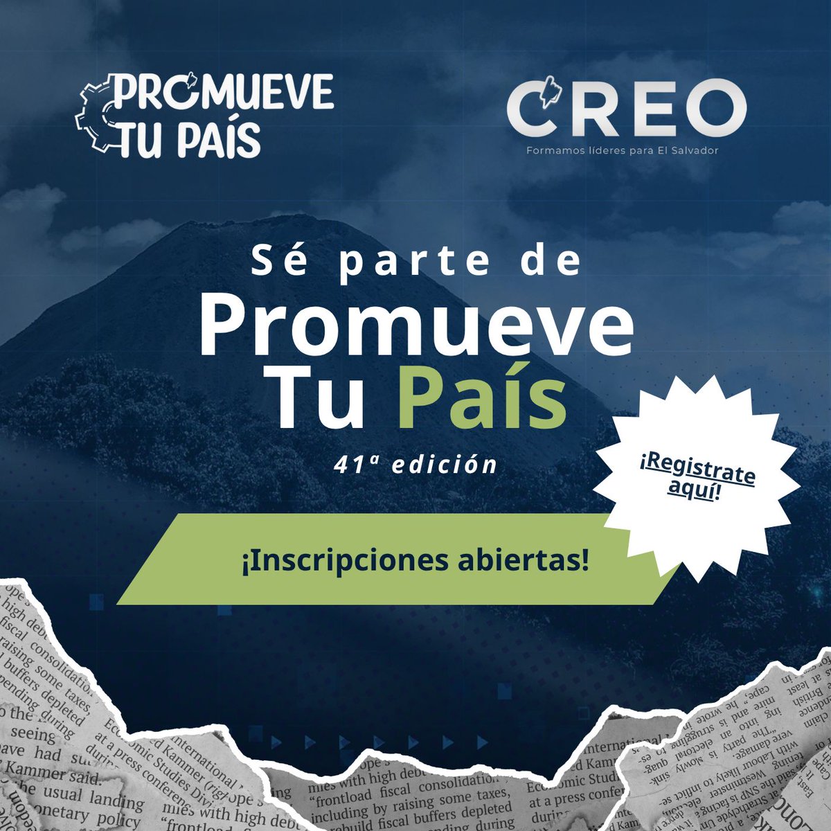 Si tienes entre 17 y 29 años, y eres estudiante de bachillerato, universitario, lider, joven profesional o emprendedor ¡Aplica ya!

🚨Becas disponibles para exbecarios de nuestros programas en #SantaAna y #SanMiguel. 

👉 Inscribete aquí: bit.ly/44aKOYi

Info: 78504180