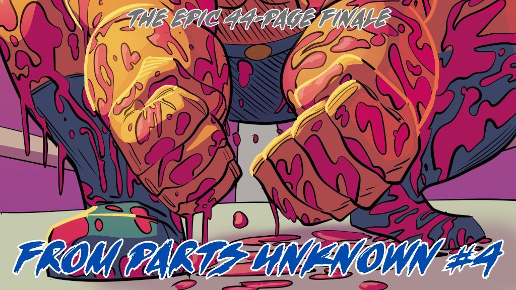 🚨 IT'S HERE! 🚨 

From Parts Unknown #4 - the FINAL, double-sized chapter in our wrestling vampire saga! 

After 3 issues of supernatural mayhem in the squared circle, it all comes to a blood-soaked conclusion. Back us now! 

bit.ly/fpu4comic