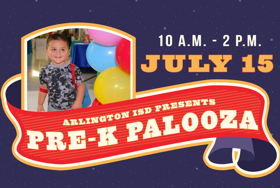 ArlingtonISD's tweet image. Pre-K Palooza is coming 🎉 

Got a 3- or 4-year-old ready for pre-K? Or a kindergartener? 
 
Come to Adams Elementary on July 15, 10 a.m. to 2 p.m., for fun, freebies and registration help! 

Learn more at: aisd.net/district-news/….