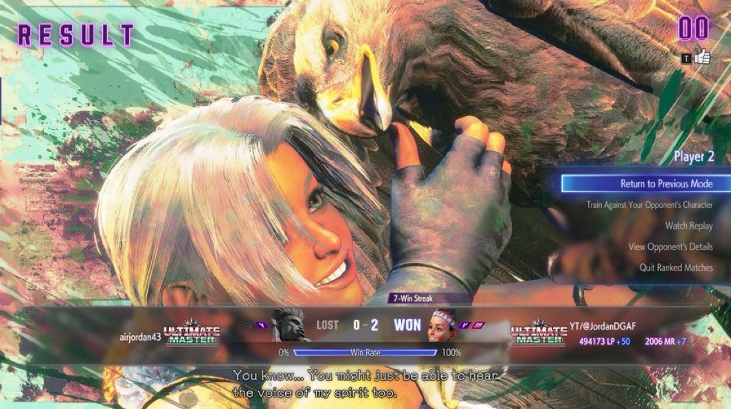 Warlord Birdie in V, 2K modern Lily in 6. 2nd fiddle to Danny and Chris in the Seattle FGC in V, second fiddle to Danny, Chris, Zach and Doma in the Seattle FGC in 6. 😭