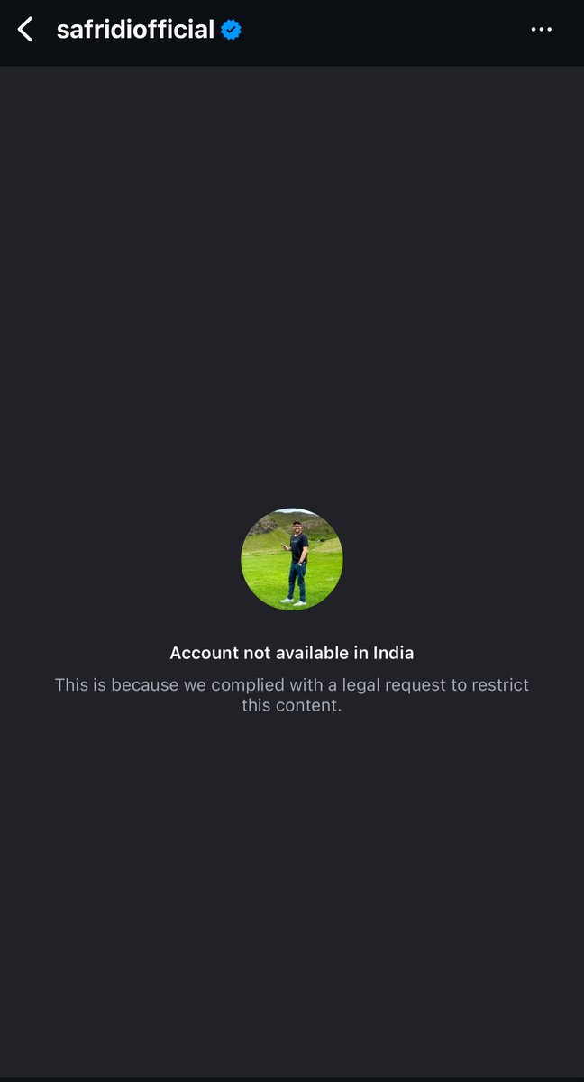 iNikhilsaini's tweet photo. Account gone, but why take such decisions in the first place if you have to roll them back later? Any account still active on YouTube or Instagram should be banned too. No tolerance for them.
#BanPakAccounts https://t.co/Z7Y9j1WGkq