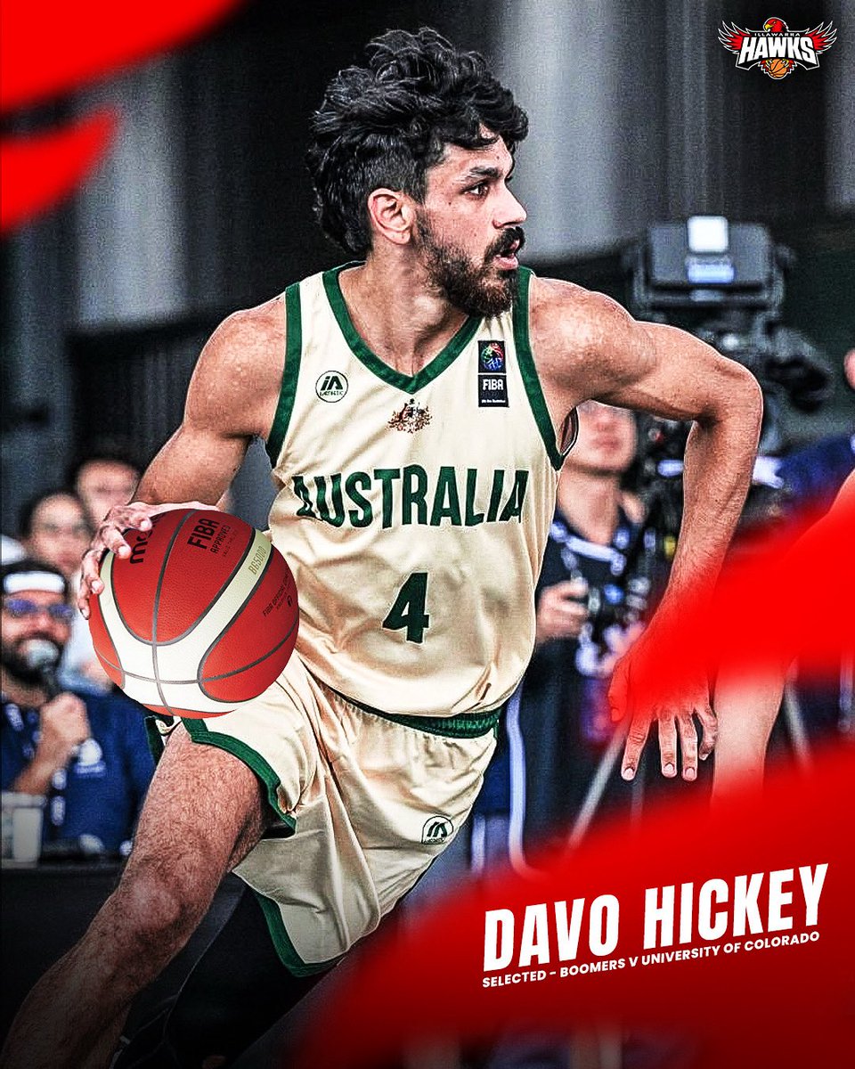 Congratulations to Davo Hickey for being selected in the Boomers 14-man squad that will take on the University of Colorado! 

#WeRiseTogether
