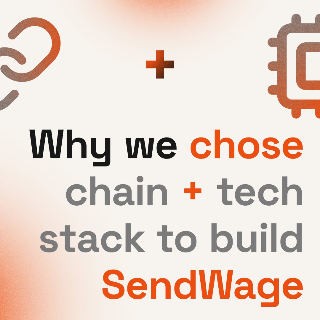 We didn’t just pick a chain▶️we chose the backbone for the future of work. 🔥

✔️ Scalable
✔️ Transparent
✔️ Secure

<a href="/SendWageIO/">SendWage.io</a>  is here to lead Web3 payroll, not follow.
#Web3 #Payroll #Crypto #DeFi #SendWage