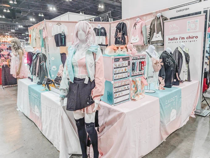 yay we finished setting up! At booth 4912 in the South Hall Exhibit Hall at AX!