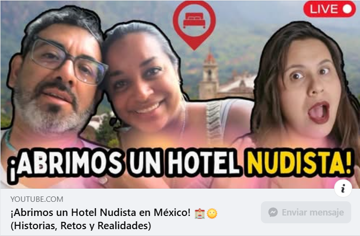 Hace unas semanas platicamos con  <a href="/QaroSilva/">Caro Silva 🏳️‍🌈🇲🇽 🇦🇷</a>   sobre los retos y la experiencia de abrir un Hotel Nudista.

Esperamos disfruten de esta charla tanto como nosotros al hacerla.

youtube.com/live/MZK19mria…