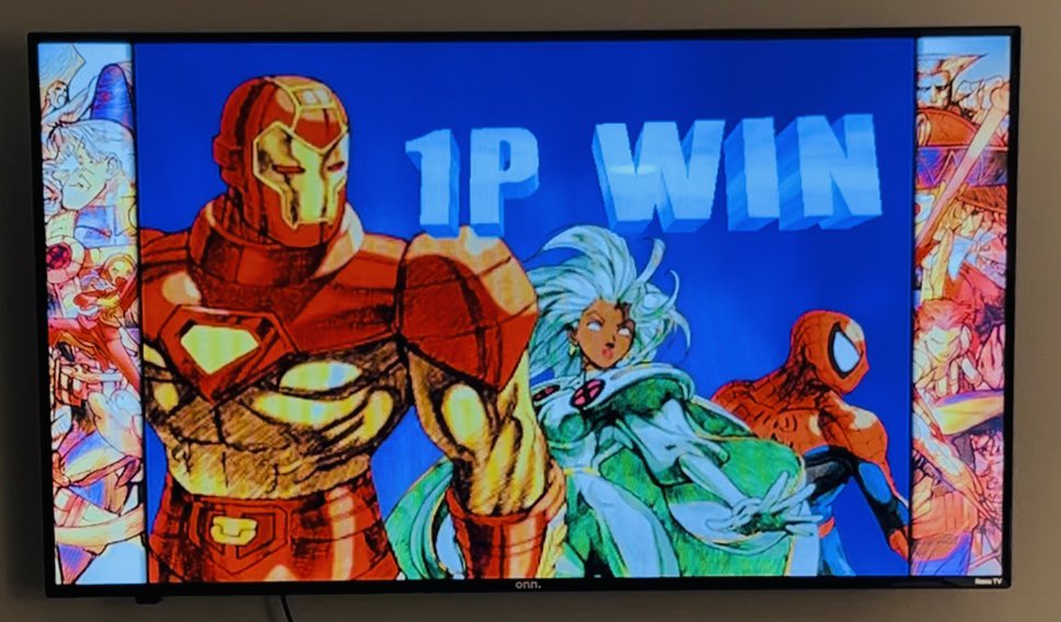 CreativeATL's tweet image. Enjoying a loaner Switch, the classic @CapcomUSA_ @Marvel games are so much fun.