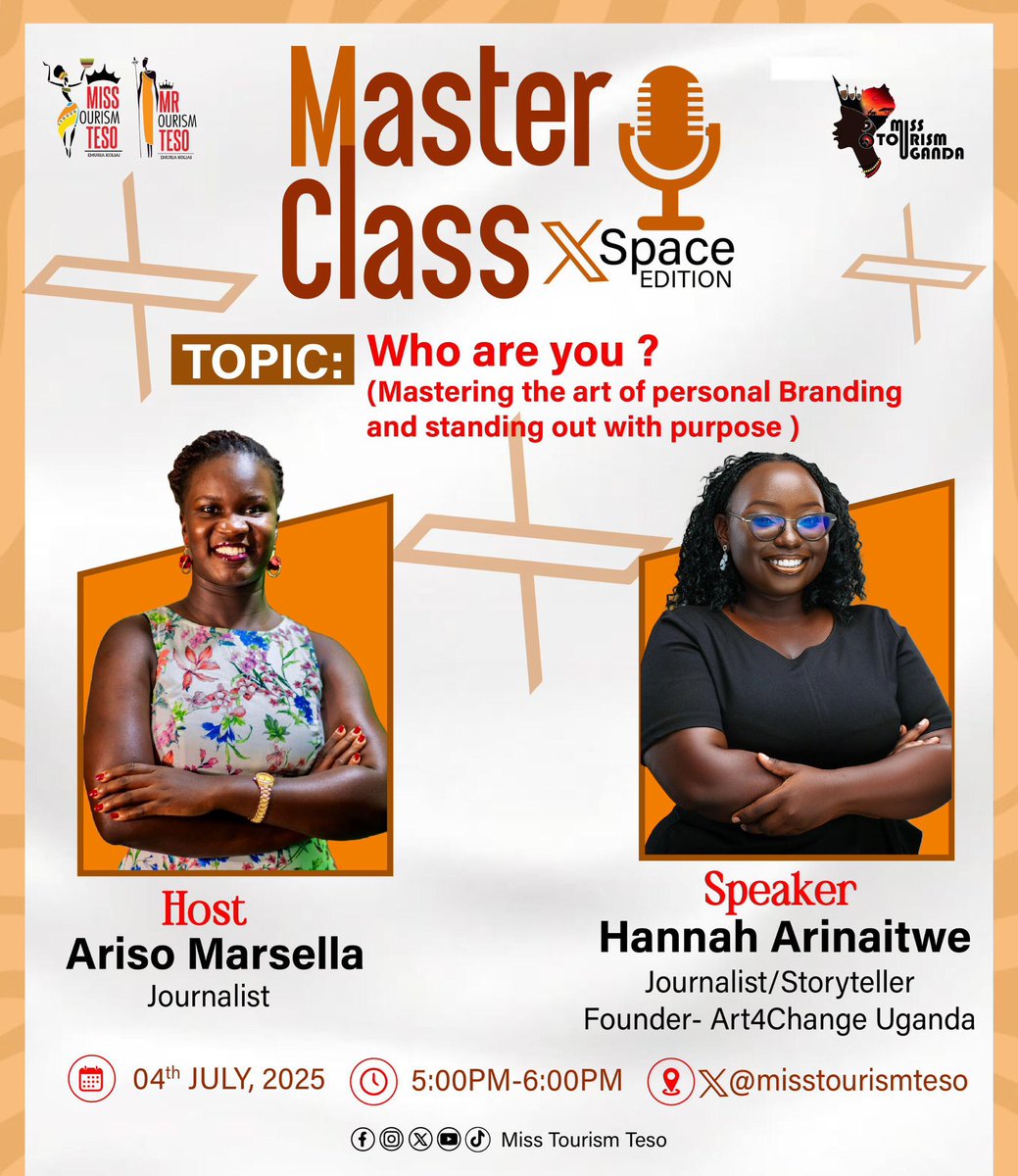Understanding personal branding is one of the key things we value so much for our queens. 

We don’t limit access to the rest of our community that is why are inviting you for the masterclass with the queens.

Learn from the Best! Expert-led masterclass XSpace Edition. 

🎯TOPIC:
