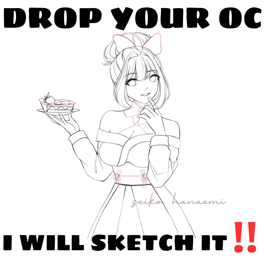 HanaemiiSeikoo's tweet image. LEZZZZ GOOOO CUTIESSS~!!! 🍓
DROP YOUR OC PLS I WANNA SKETCH THEM RN‼️
#anime #art #artsketch #moots