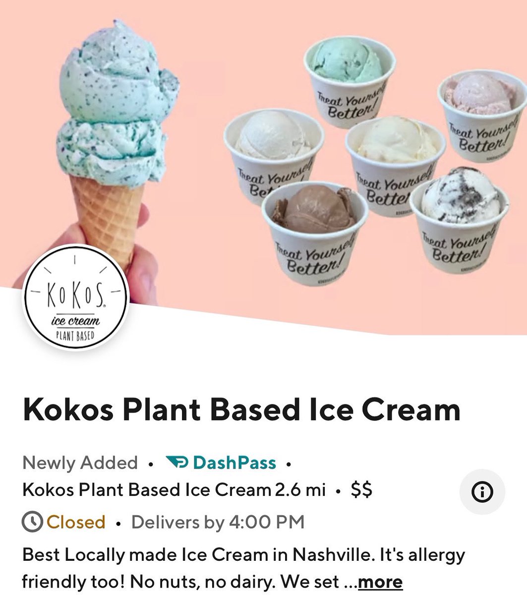 Are you in Nashville? Now you can get Nashville’s favorite local ice cream delivered right to your door with <a href="/DoorDash/">DoorDash</a>