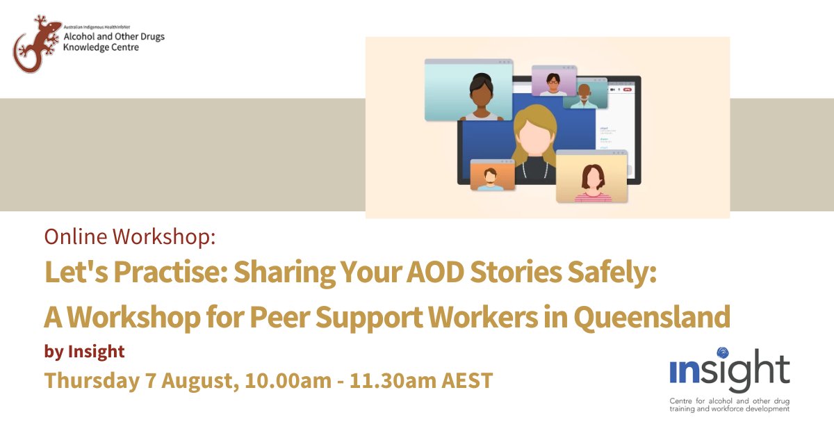 AIAODKC's tweet image. Workers in Qld: Register for this online session on how you can use your lived experience with AOD in your roles. Led by educators with an understanding of the challenges of self-disclosure around AOD use in peer work. More info: 馃敆 bit.ly/4exBNfq