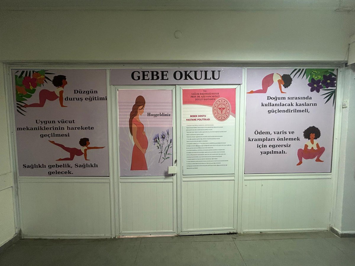 Savur devlet hastanesi (@savurdh) on Twitter photo Sağlıklı Türkiye Yüzyılı hedefiyle; Anne ve bebek sağlığını desteklemek, doğuma bilinçli hazırlığı artırmak amacıyla hastanemizde Gebe Okulu hizmete açılmıştır. #SagliklıTürkiyeyüzyılı
#BakanKemalMemişoğluile1Yıl <a href="/drmemisoglu/">Prof. Dr. Kemal Memişoğlu</a> <a href="/mardinilsaglik/">Mardin İl Sağlık Müdürlüğü</a> Sağlıklı Türkiye Yüzyılı hedefiyle; Anne ve bebek sağlığını desteklemek, doğuma bilinçli hazırlığı artırmak amacıyla hastanemizde Gebe Okulu hizmete açılmıştır. #SagliklıTürkiyeyüzyılı
#BakanKemalMemişoğluile1Yıl <a href="/drmemisoglu/">Prof. Dr. Kemal Memişoğlu</a> <a href="/mardinilsaglik/">Mardin İl Sağlık Müdürlüğü</a>