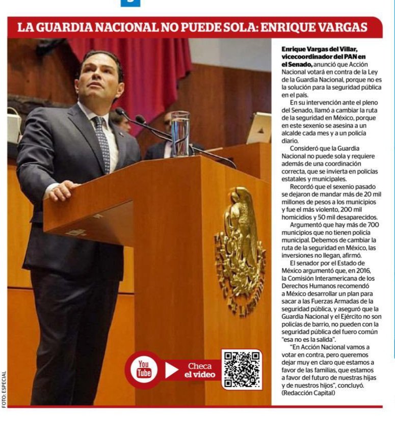La Guardia Nacional no puede sola, <a href="/EnriqueVargasdV/">Enrique Vargas Del Villar</a>