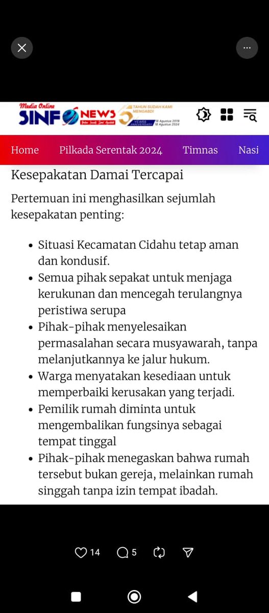 freethima's tweet photo. @SoundOfYogi Hasil damai... Kita kira adil gak? https://t.co/0KHGmKKIyu