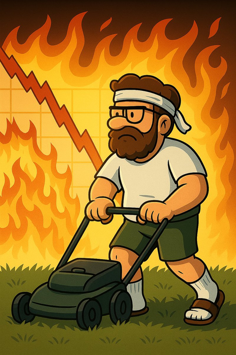 📉 Market tanked.
🧻 Paper hands ran.
🥩 But we? We're grilling through it.

Dad didn’t flinch when the lawnmower hit a rock.
He’s not flinching now.

Because real conviction smells like charcoal and grass clippings.

#DadBodCoin #DADToken #GrillAndHODL #BuiltDifferent #CryptoDad