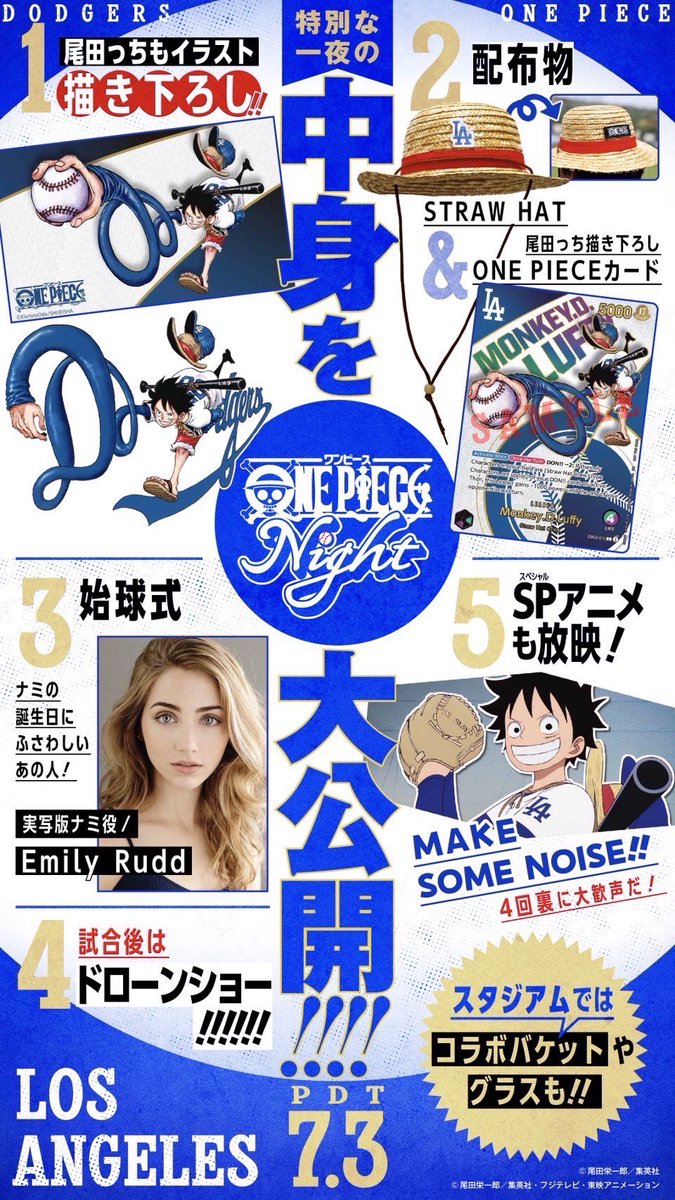 ワンピース×ドジャース　コラボ　記念グッズ（未開封） ワンピース×ロサンゼルス・ドジャース コラボ【大谷翔平さんが