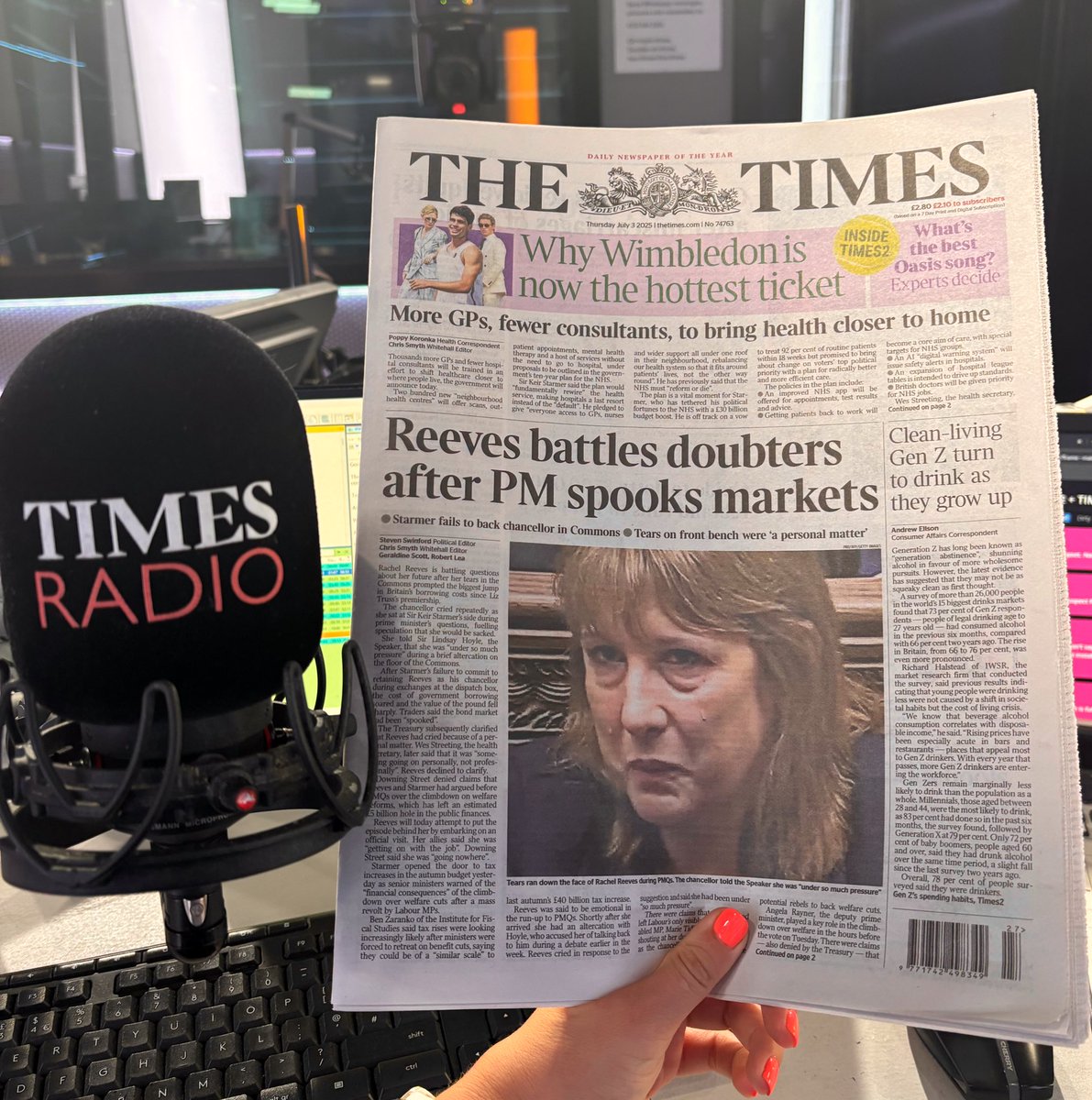 rosiewright99's tweet image. Early Breakfast at 5am:
After a horrible day, how does the government try to recover from a humiliating week, demonstrate some empathy and make the sums add up? Also:
🏥 The 10 year plan to fix the NHS
🖥️ AI soaks up Microsoft jobs
🪧 Can the govt stave off strikes?
🎾 Wimbledon