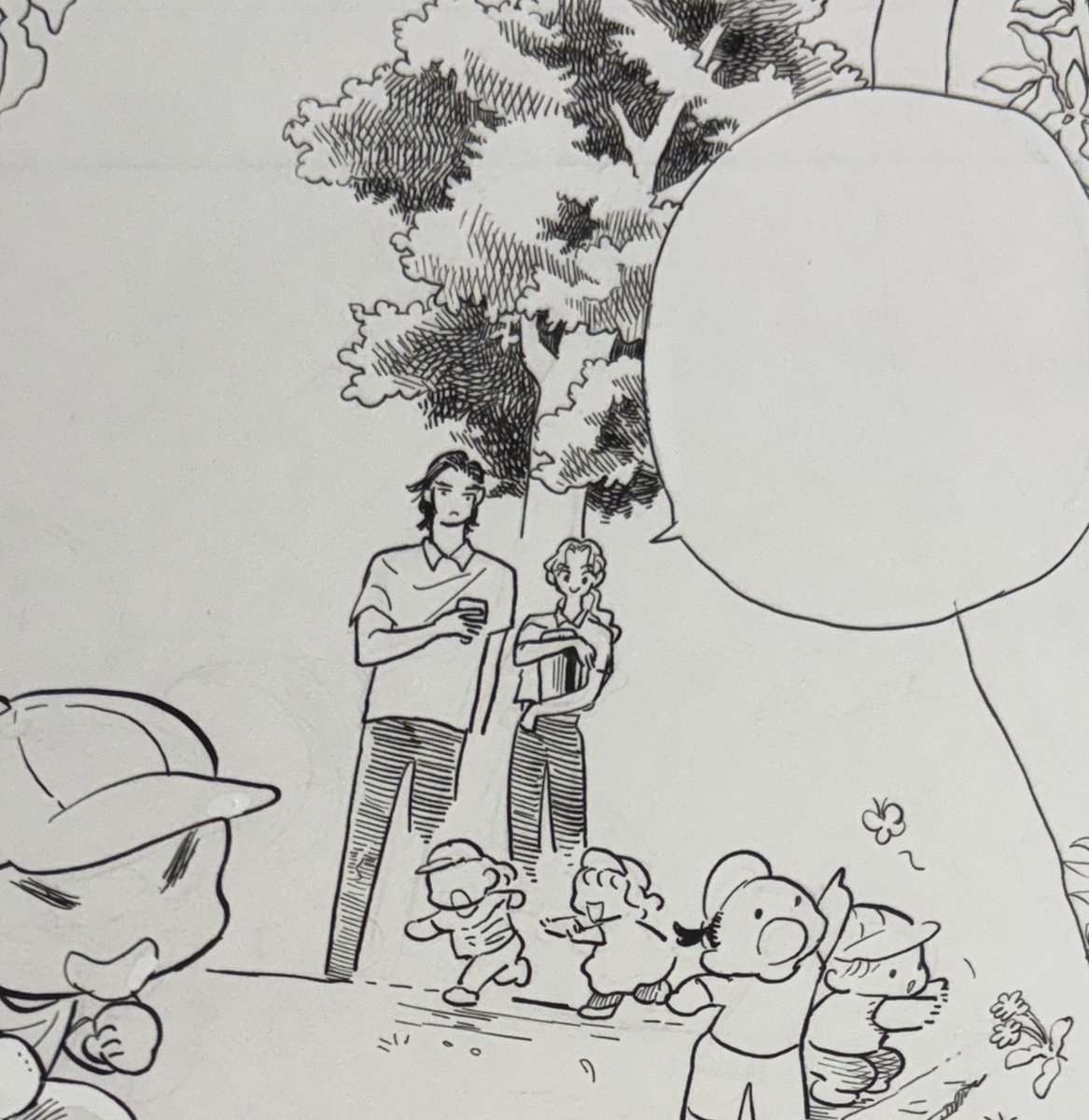 作画、手に負担をかけずに爆速で描けるものを探し続けて一周回ってつけペンに帰ってきた！
（紙を変えたら描き心地に革命が起きた）

やっぱりつけペンの描き込みは最高最高楽しい😭❤️