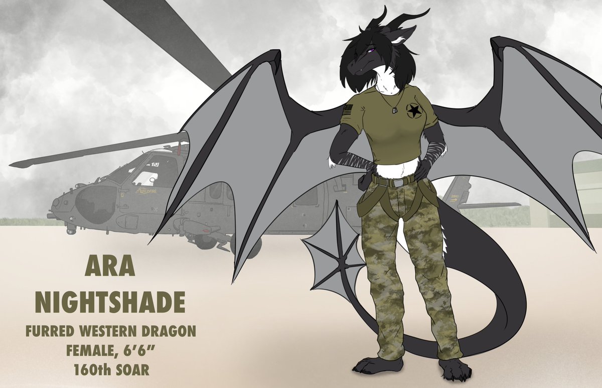 Anthro form of the normally feral dragon, Ara. Drawn by the lovely <a href="/ameamedoggo/">Ame</a>