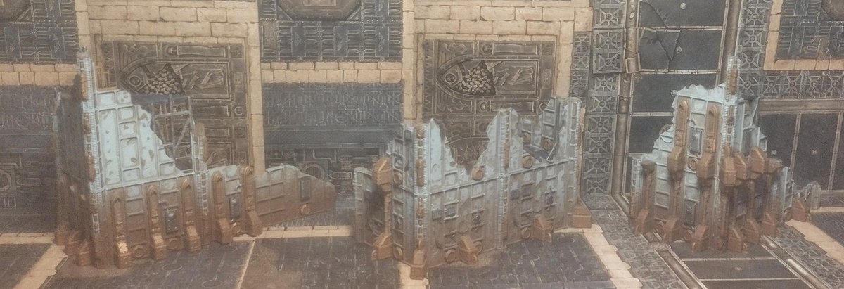 MelvinDanes1's tweet photo. Look at that, I'm painting.
Decided to go with color coded floors.
Purple = Defender
Red = Attacker
The whole set is printed, I just need to get through painting it.
I'm looking forward to having a regulation, custom terrain setup.
#warlayer #wh40k https://t.co/oaRyZb62m7