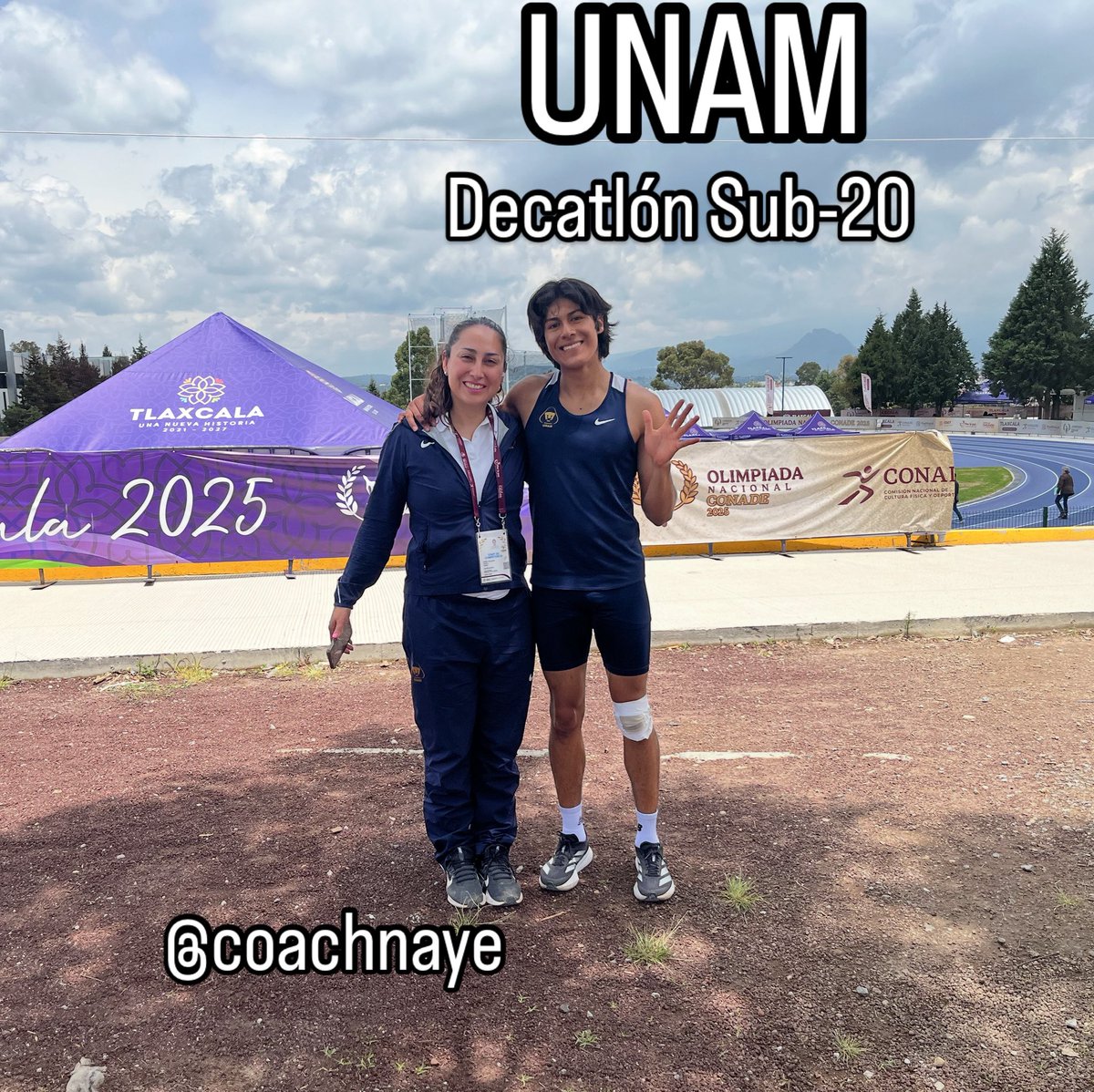 Conquistando un 6to lugar en Decatlón Sub-20 con @abdi_sanz_  Abdiel Sánchez 🏃🏽en la Olimpiada Nacional 2025

#olimpiadanacional2025 #atletismo #unam #deporteunam #teamgarra #coachnaye