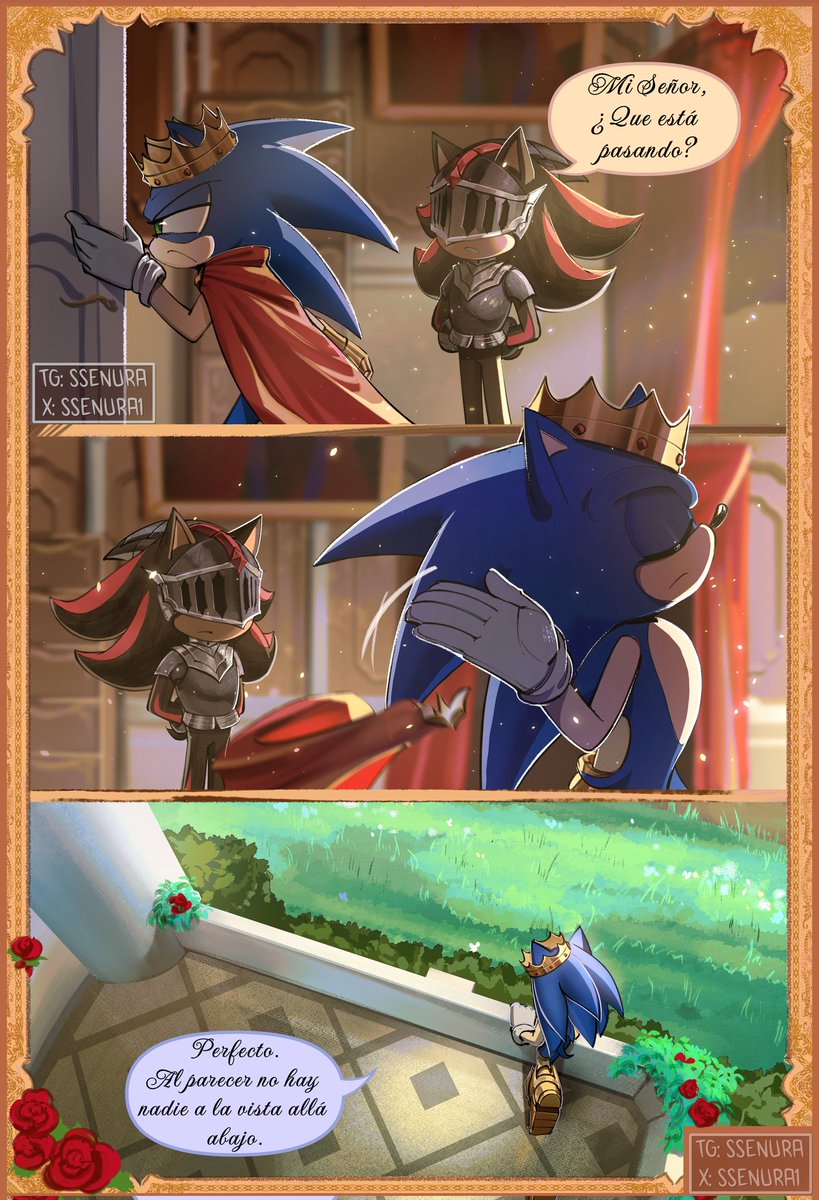 _Meraki_2000's tweet photo. Autor: @SSenura1 
Cómic: “A Mí Lado Sir Lance” (2/4)
#sonadow ✨Apoyen Al Autor✨ https://t.co/er5djGl6go