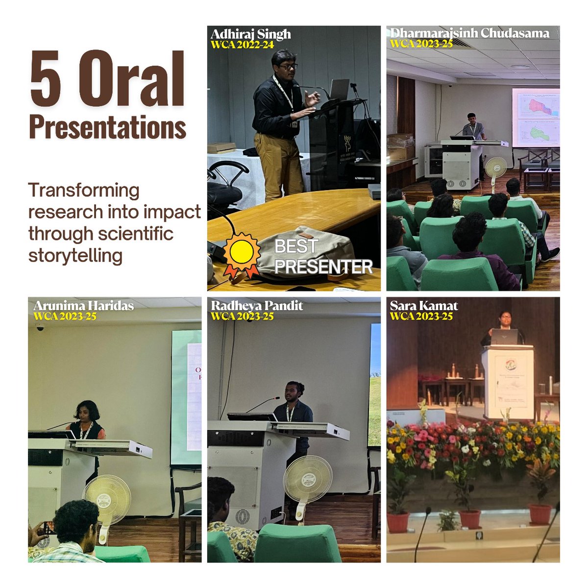 BVIEERpune's tweet image. 🌿 ICCON 2025 Highlights!
M.Sc. students from BVIEER proudly presented their thesis work at the Indian Conservation Conference, hosted by the Wildlife Institute of India. Through Speed Talks, Oral Presentations, and Posters, they showcased cutting-edge research…