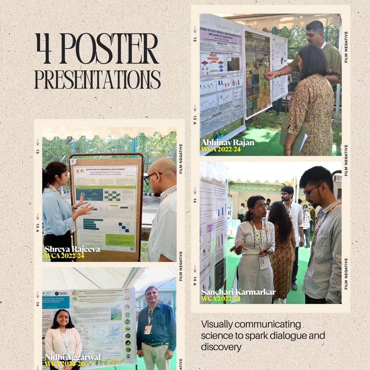 🌿 ICCON 2025 Highlights!
M.Sc. students from BVIEER proudly presented their thesis work at the Indian Conservation Conference, hosted by the Wildlife Institute of India. Through Speed Talks, Oral Presentations, and Posters, they showcased cutting-edge research