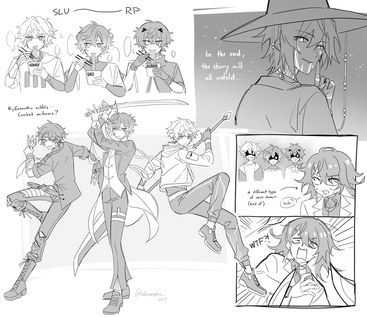 fallenmaples_'s tweet image. super self indulgent doodles,,,🙃
what if,,, noctyx kpdh au??