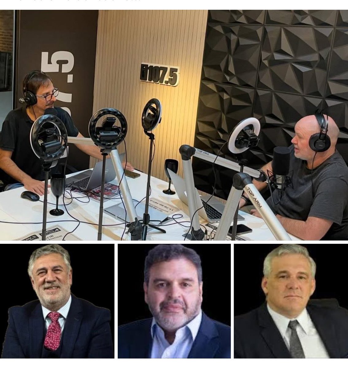 jlzorzi's tweet image. Jueves de 10 a 12h
#CaminandoBsAs 

Guillermo Kellmer y Sebastian Clemente

Invitados:
Luis Tonelli
(Profesor.UBA. Politologo) 

Facundo Del Gaiso
(Legislador. Coalición Cívica)

Fernando Carbajal
(Diputado Nacional por Formosa. Bloque UCR)

+𝟏𝟎𝟕.𝟓 𝐑𝐚𝐝𝐢𝐨  @1075masradio