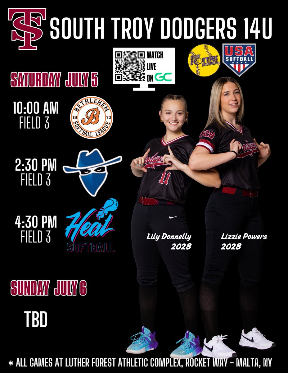 JadaBernacet's tweet photo. This wknd I’m playing w/the 16u @SoTroyDodgersSB at the #TNTShowcase & going back to NY on the 5th to play w/the 14u’s! Hope to see you there, so excited!💪🥎
@ArmyWP_Softball @UConnSoftball
@coach_alison99 @FDUDevilsSB
@HartfordSB @RMC_Softball
@UNewHavenSB @coachkpaterson https://t.co/2JnwPQ8z0c