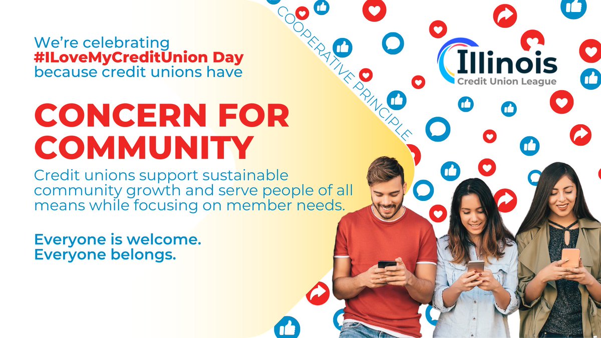 ICUL is celebrating #ILoveMyCreditUnion Day on July 25 because CUs live out Concern for Community. 💙 From serving people of all means to investing in local growth, #creditunions are built to uplift everyone — because everyone belongs. 🌟
Join us 👉: ow.ly/H1Ke50WjJcg.