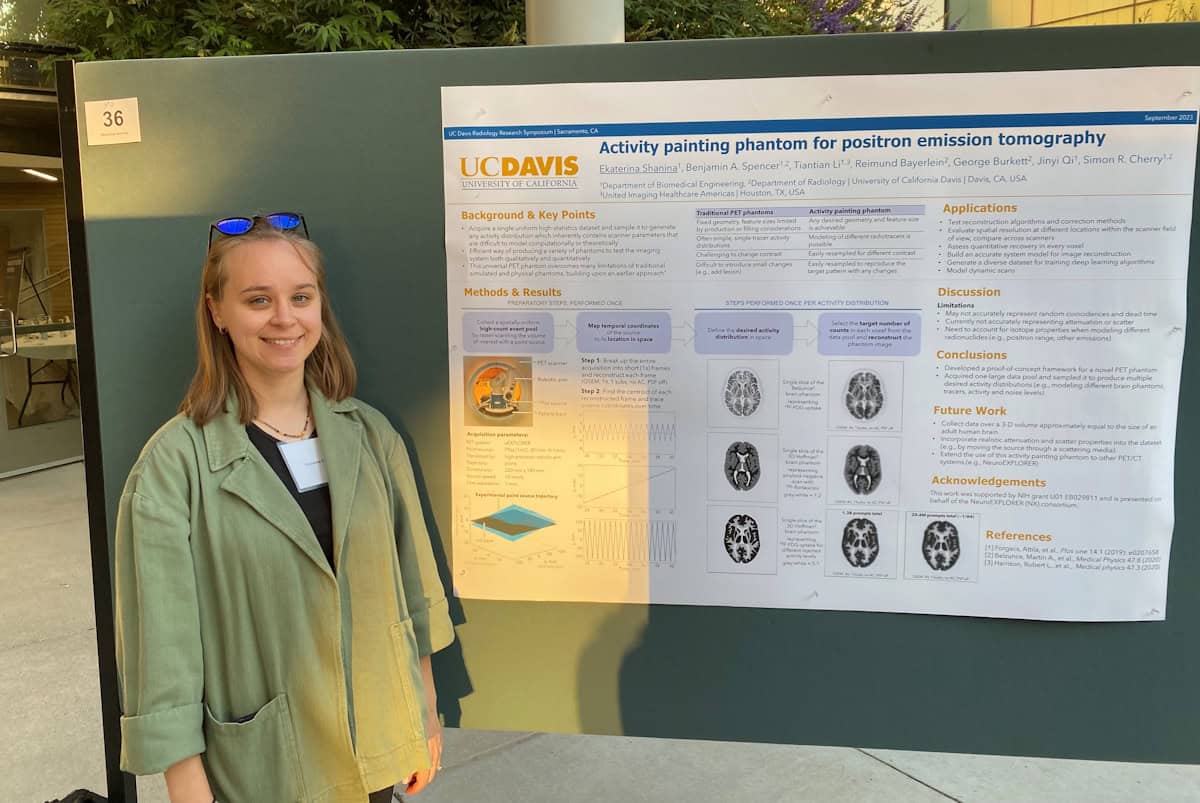UCDavisCOE's tweet image. Congratulations to Ekaterina Shanina, a biomedical engineering Ph.D. student at @ucdavis, who won the @ipemnews Physics in Medicine & Biology Early Career Researcher Award for a research paper describing a novel brain phantom for PET. 🧠
Read more: ow.ly/S5sJ50Wk32t