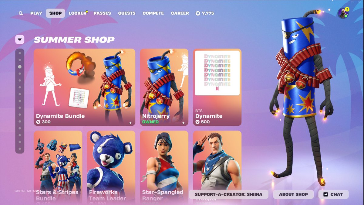 ShiinaBR's tweet photo. NEW BTS "DYNAMITE" BUNDLE + 4TH OF JULY SKINS 🔥

GET THEM HERE: https://t.co/cohHyxzbol

Use Code "Shiina" to support me, thank you!! ❤️ #EpicPartner https://t.co/1Hm3m18J5w