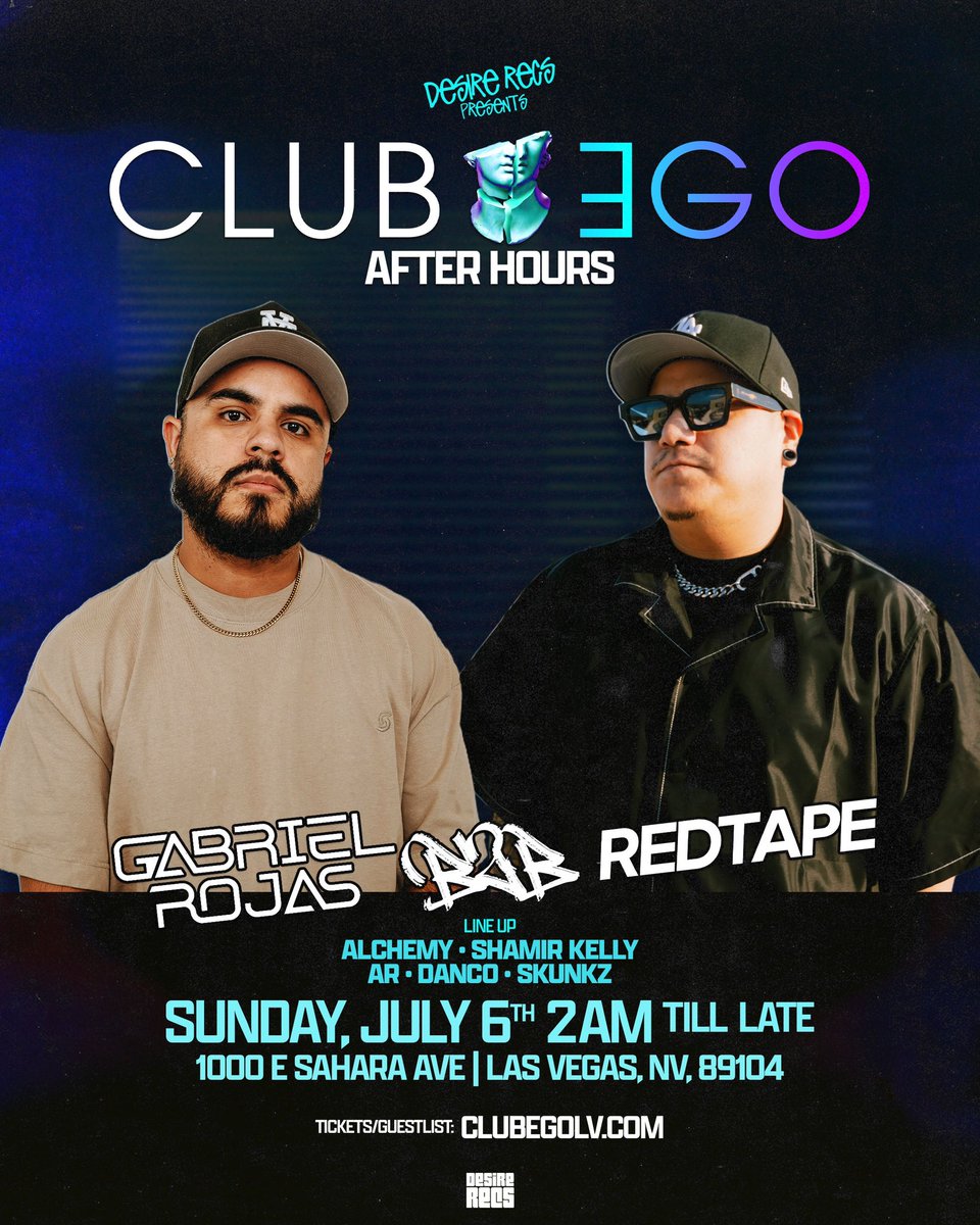 UPCOMING SHOWS THIS WEEK 

ALBUQUERQUE REVEL JULY 3RD

SAN DIEGO PARQ JULY 4TH

LAS VEGAS CLUB EGO JULY 6TH