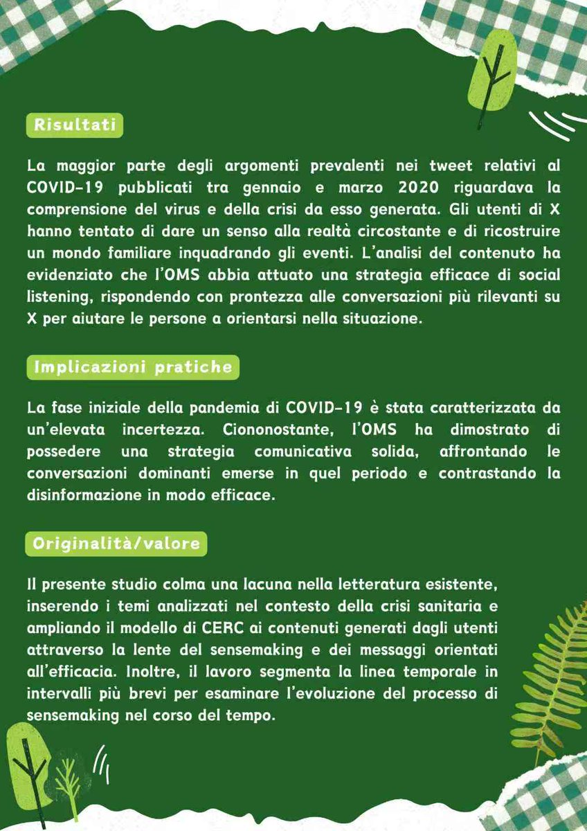 Come ha usato l’OMS lo social listening su X per guidare il senso collettivo durante l’inizio della pandemia? Un’analisi da non perdere! #COVID19 #OMS #sociallistening #comunicazionedicrisi. Su OMGC, Volume 2, Articolo 6. doi.org/10.1515/omgc-2…