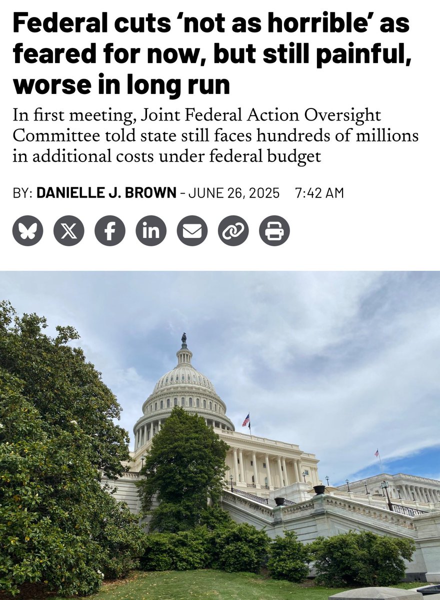 SenBillFerg's tweet image. Last week, the Joint Federal Action Oversight Workgroup held its first meeting to examine how federal budget changes could affect Maryland. You can watch the hearing or review the materials here: mgaleg.maryland.gov/mgawebsite/Com….
Maryland Matters also covered the hearing:…
