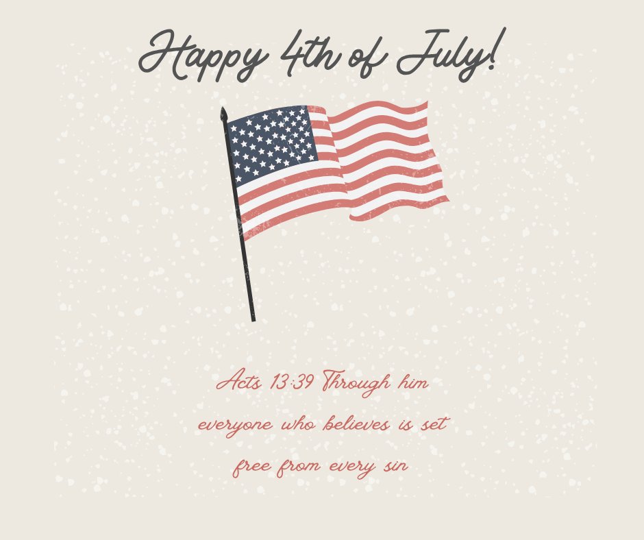 IRBS_1689's tweet image. To all our American brothers & sisters, Happy Independence Day!
Acts 13:39 "Through him everyone who believes is set free from every sin..."